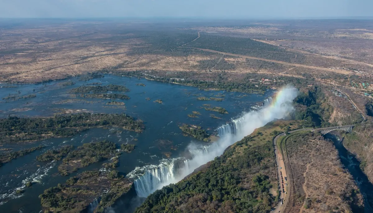 ヴィクトリアの滝の風景